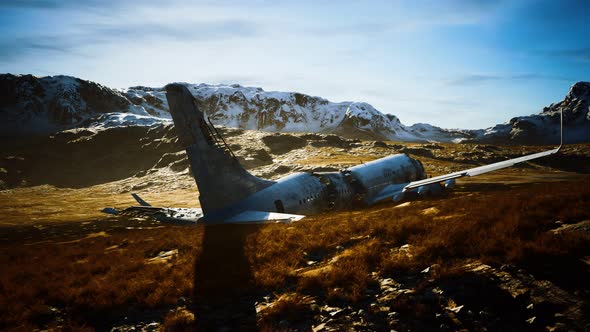 Plane Crashed on a Mountain alt