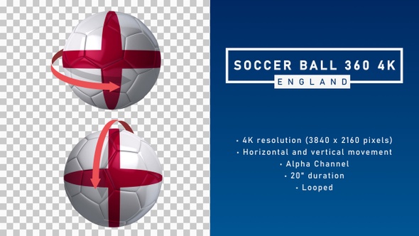 Soccer Ball 360º 4K - England