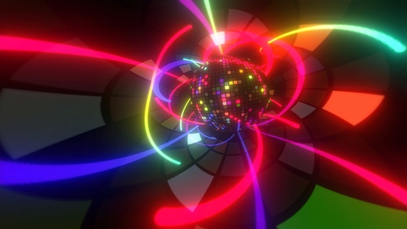 Acid Disco Ball Dance Vj Loop