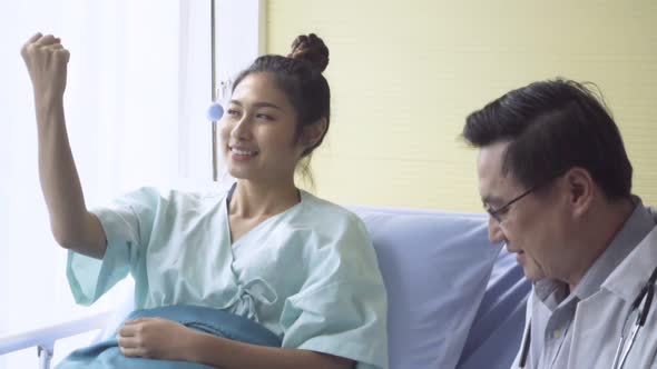 Doctor Take Care of Patient at Hospital or Medical Clinic alt