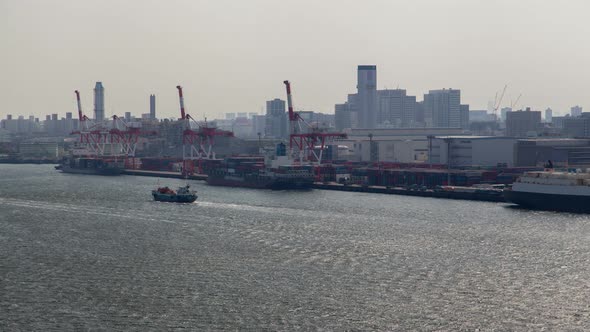 Container Terminal Cargo Facility Sea Port Tokyo alt