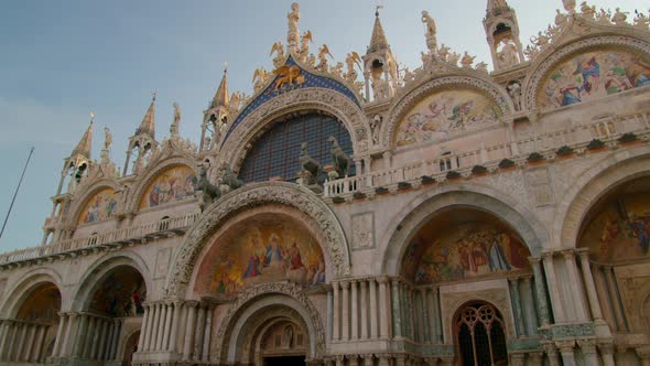 Cathedral Basilica of Saint Mark on Piazza San Marco in Venice Italy Europe alt