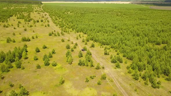 A Car On A Country Road