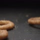 Onion rings close up slow motion studio, tasty fast food - VideoHive Item for Sale