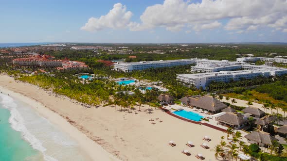 Aerial View of Luxury Tropical Resort