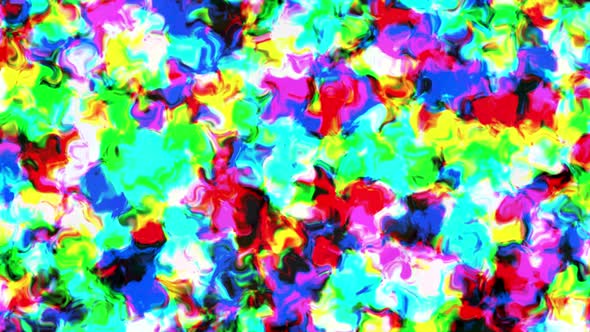 Psychedelic Colorful Ambient Liquid Fluid Waves Flowing 4k Vj Loop Background alt