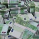 100 Euro Banknote Bundles Scattered - VideoHive Item for Sale