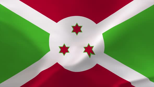 Burundi Waving Flag 4K Moving Wallpaper Background alt