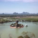 Aerial Shot of the amazing Kyauk Ka Lat Pagoda in Hpa-An, Myanmar - VideoHive Item for Sale