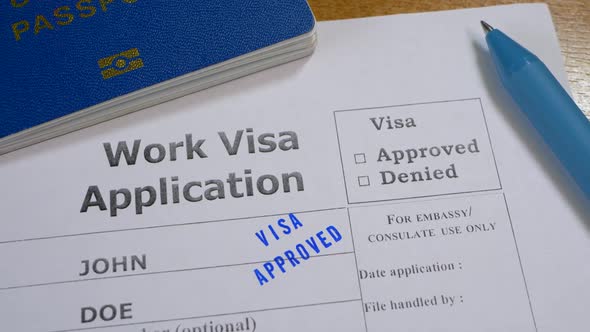 Approved Decision to Grant Work Visa